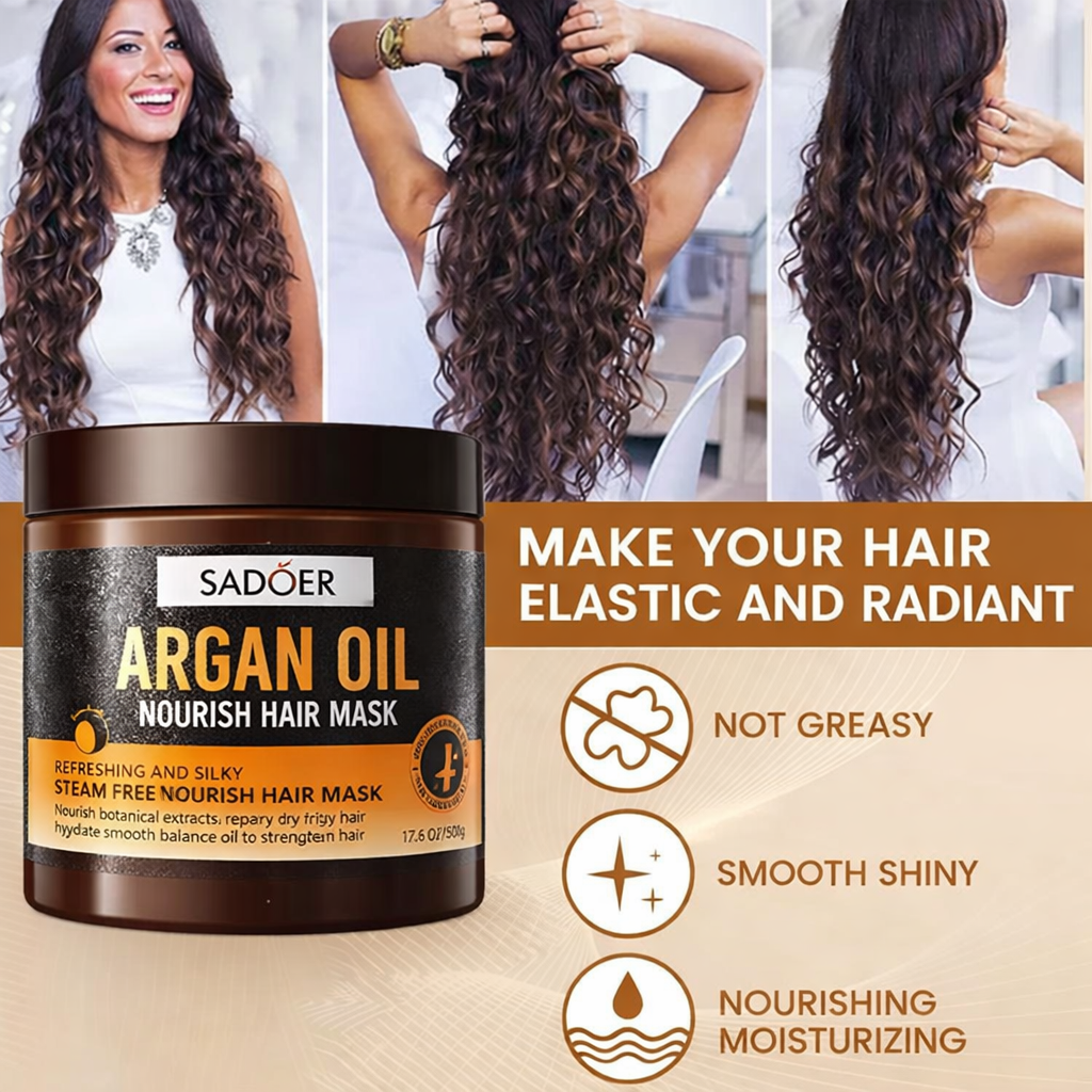 SADOER ARGAN OIL NOURISH HAIR MASK 500 G