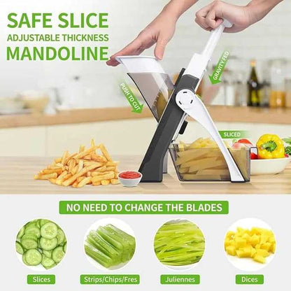 Multifunctional VegetableSlicer – 5-in-1 Manual Vegetable Cutter