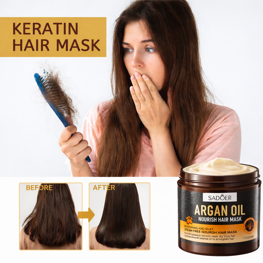 SADOER ARGAN OIL NOURISH HAIR MASK 500 G