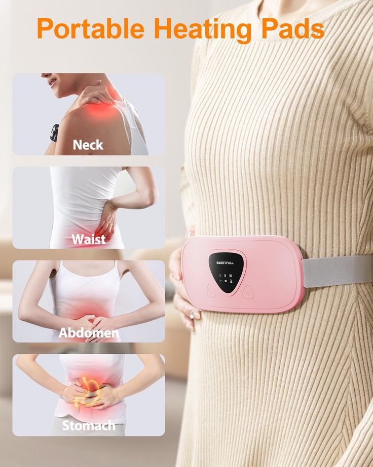 Period Cramp Relief Belt – Soothing Heat & Vibration Therapy for Menstrual Pain