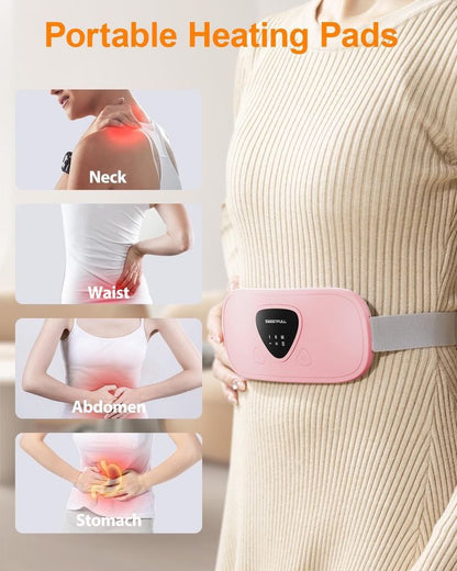 Period Cramp Relief Belt – Soothing Heat & Vibration Therapy for Menstrual Pain