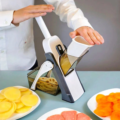 Multifunctional VegetableSlicer – 5-in-1 Manual Vegetable Cutter